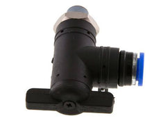 Válvula de bola de codo de 2 vías 8 mm - R1/8'' Plástico/Latón