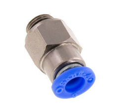 Racor rápido de 6 mm y G1/8'' macho con cierre automático de latón/PBT 0-10bar (0-145psi) [2 piezas]