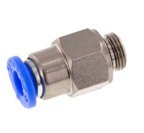 Racor rápido de 6 mm y G1/8'' macho con cierre automático de latón/PBT 0-10bar (0-145psi) [2 piezas]