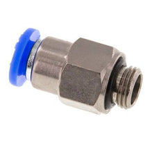 Racor rápido de 6 mm y G1/8'' macho con cierre automático de latón/PBT 0-10bar (0-145psi) [2 piezas]