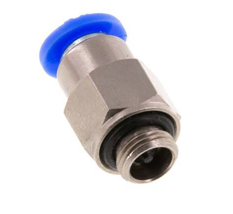 Racor rápido de 6 mm y G1/8'' macho con cierre automático de latón/PBT 0-10bar (0-145psi) [2 piezas]