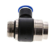 Codo de salida del silenciador de control de flujo 10 mm - G1/2'' Latón/PA 66 Tornillo ranurado