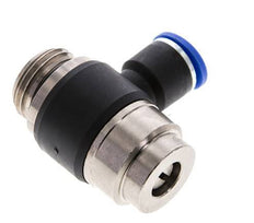 Codo de salida del silenciador de control de flujo 10 mm - G1/2'' Latón/PA 66 Tornillo ranurado