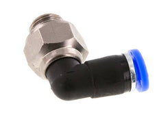 Codo de 4mm y G1/8'' Junta giratoria con rosca macho latón niquelado/PBT NBR giratorio