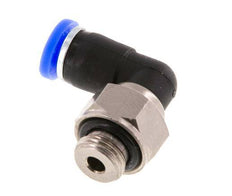 Codo de 4mm y G1/8'' Junta giratoria con rosca macho latón niquelado/PBT NBR giratorio