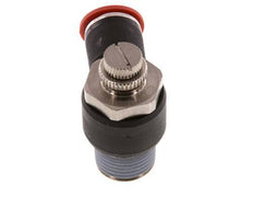 Silenciador de control de flujo Codo de entrada de medidor 12 mm - R1/2'' Latón/PA 66
