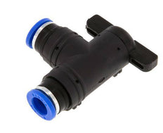 Válvula de bola de codo de 2 vías 8 mm plástico/latón