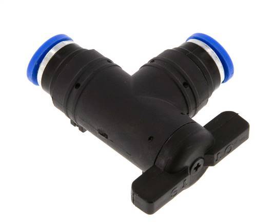 Válvula de bola de codo de 2 vías 8 mm plástico/latón