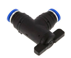 Válvula de bola de codo de 2 vías 8 mm plástico/latón