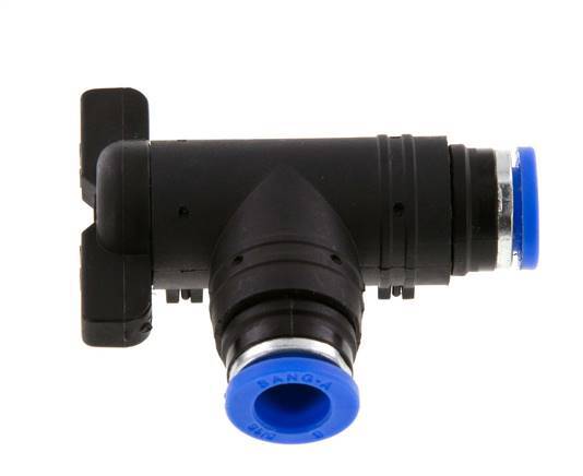 Válvula de bola de codo de 2 vías 8 mm plástico/latón