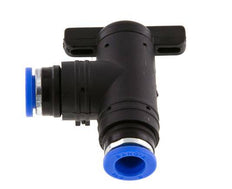 Válvula de bola de codo de 2 vías 8 mm plástico/latón