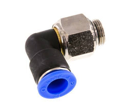 Codo de 12 mm y G3/8'' Junta giratoria con rosca macho niquelada Latón/PBT NBR Giratorio