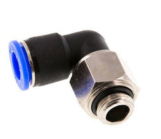 Codo de 12 mm y G3/8'' Junta giratoria con rosca macho niquelada Latón/PBT NBR Giratorio