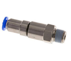 Junta giratoria rápida de 6mm y R1/4'' Roscas macho de latón niquelado/PBT giratorio