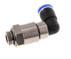 Codo de 10 mm y G3/8'' Junta giratoria rápida Rosca macho níquel-latón/PBT NBR Giratorio
