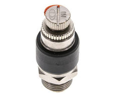 Silenciador de control de flujo Codo de entrada de medidor 6 mm - G3/8'' Latón/PA 66