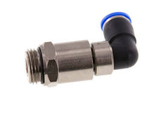 Codo de 10 mm y G1/2'' Junta giratoria rápida Rosca macho níquel-latón/PBT NBR Giratorio