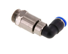 Codo de 10 mm y G1/2'' Junta giratoria rápida Rosca macho níquel-latón/PBT NBR Giratorio