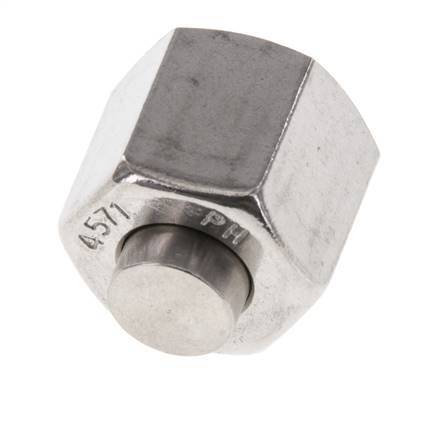 End Cap G1/4'' Stainless steel with External Hex 60° cone 575bar (8078.75psi) Hydraulic