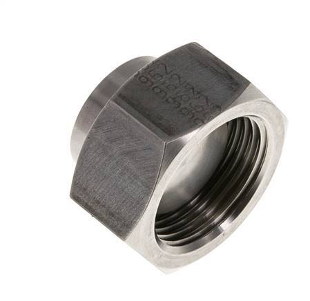 End Cap G1'' Stainless steel with External Hex 60° cone 150bar (2107.5psi) Hydraulic