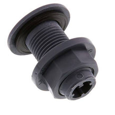 Conexión roscada para grifos de vaciado G1/2'' DN18 Pasamuros Polipropileno (pp) EPDM 10bar (140,5psi) FDA