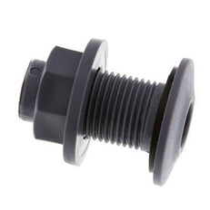 Conexión roscada para grifos de vaciado G1/2'' DN18 Pasamuros Polipropileno (pp) EPDM 10bar (140,5psi) FDA