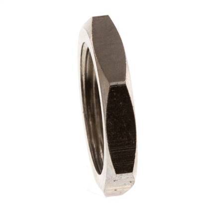 Lock Nut G1/4'' Nickel Plated Brass [10 Pieces]