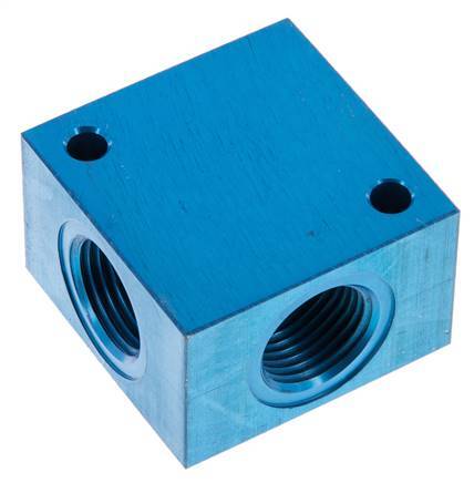 4-way Air Distributor G1/2'' Aluminium 16 bar (224.8 psi)