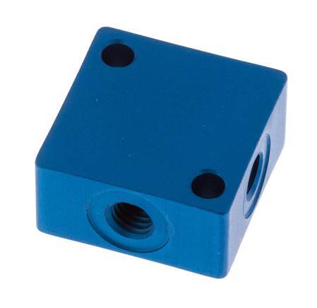 4-way Air Distributor M5 Aluminium 16 bar (224.8 psi)