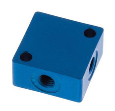 4-way Air Distributor M5 Aluminium 16 bar (224.8 psi)