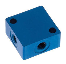 4-way Air Distributor M5 Aluminium 16 bar (224.8 psi)