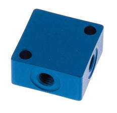 4-way Air Distributor M5 Aluminium 16 bar (224.8 psi)