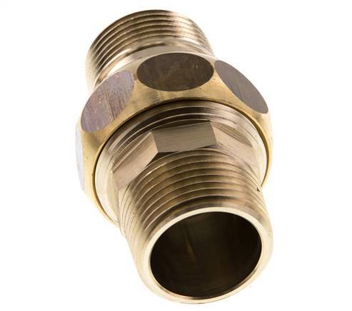 Racor recto de unión R1'' Latón Junta plana Centellen 16bar (224.8psi)