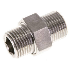 Espiga doble R1/2'' Separable Acero inoxidable Junta plana PTFE 40bar (562.0psi)