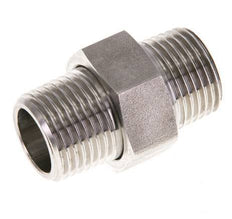 Espiga doble R1/2'' Separable Acero inoxidable Junta plana PTFE 40bar (562.0psi)