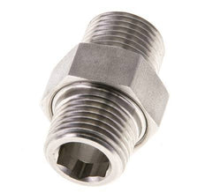 Espiga doble R1/2'' Separable Acero inoxidable Junta plana PTFE 40bar (562.0psi)