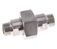 Espiga doble R3/8'' Separable Acero inoxidable Junta plana PTFE 40bar (562.0psi)