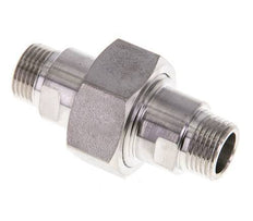 Espiga doble R3/8'' Separable Acero inoxidable Junta plana PTFE 40bar (562.0psi)