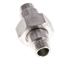 Espiga doble R3/8'' Separable Acero inoxidable Junta plana PTFE 40bar (562.0psi)