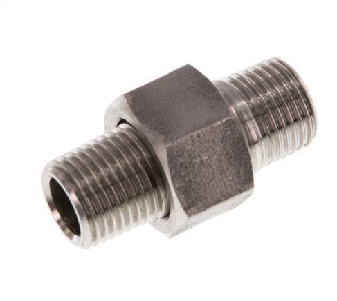 Espiga doble R1/8'' Separable Junta cónica de acero inoxidable 40bar (562.0psi)