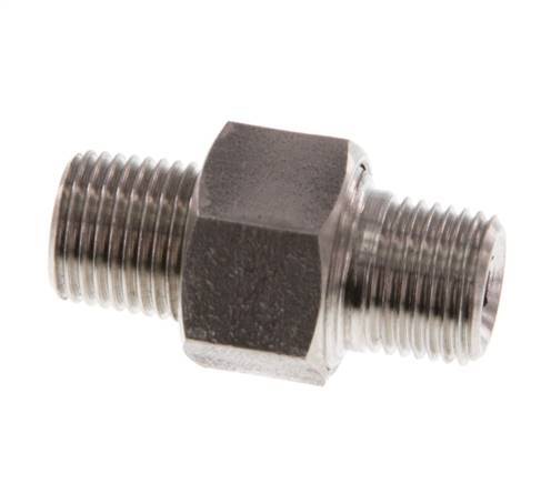 Espiga doble R1/8'' Separable Junta cónica de acero inoxidable 40bar (562.0psi)