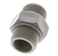 Double Nipple G1'' Polypropylene (pp) 10bar (140.5psi) FDA 43mm Hex