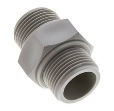 Double Nipple G1'' Polypropylene (pp) 10bar (140.5psi) FDA 43mm Hex