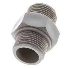 Double Nipple G1'' Polypropylene (pp) 10bar (140.5psi) FDA 43mm Hex
