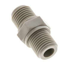 Double Nipple G1/4'' Polypropylene (pp) 10bar (140.5psi) FDA 17mm Hex [2 Pieces]