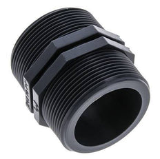 Espiga doble G2'' Polipropileno (pp) 10bar (140.5psi) FDA 64mm Hex.