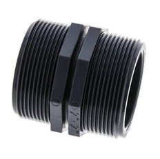 Espiga doble G2'' Polipropileno (pp) 10bar (140.5psi) FDA 64mm Hex.
