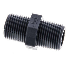 Double Nipple G3/8'' Polypropylene (pp) 10bar (140.5psi) FDA 20mm Hex [2 Pieces]