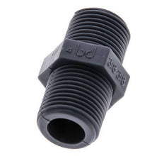 Double Nipple G3/8'' Polypropylene (pp) 10bar (140.5psi) FDA 20mm Hex [2 Pieces]