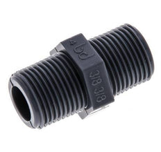 Double Nipple G3/8'' Polypropylene (pp) 10bar (140.5psi) FDA 20mm Hex [2 Pieces]